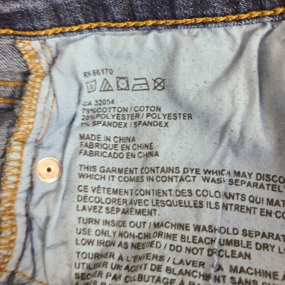 BDG Mid Rise Twig Ankle Jeans Womens Sz 28X30 Blue Dark Wash Skinny Leg Stretch - Picture 6 of 10